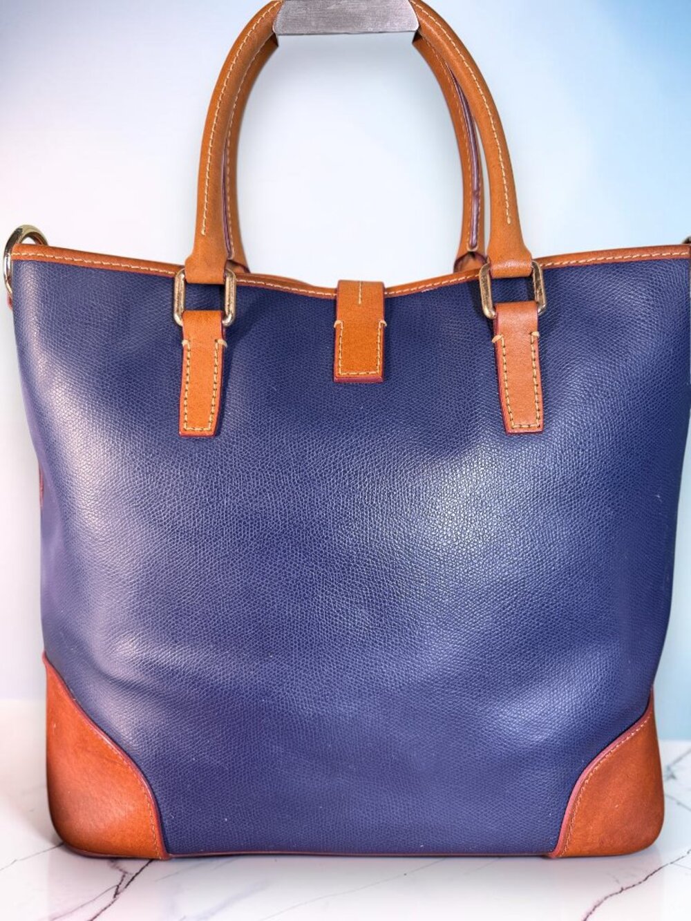 Dooney & Bourke Shelby Shopper Leather Tote Bag with Matching Wristlet Set - Picture 6 of 16
